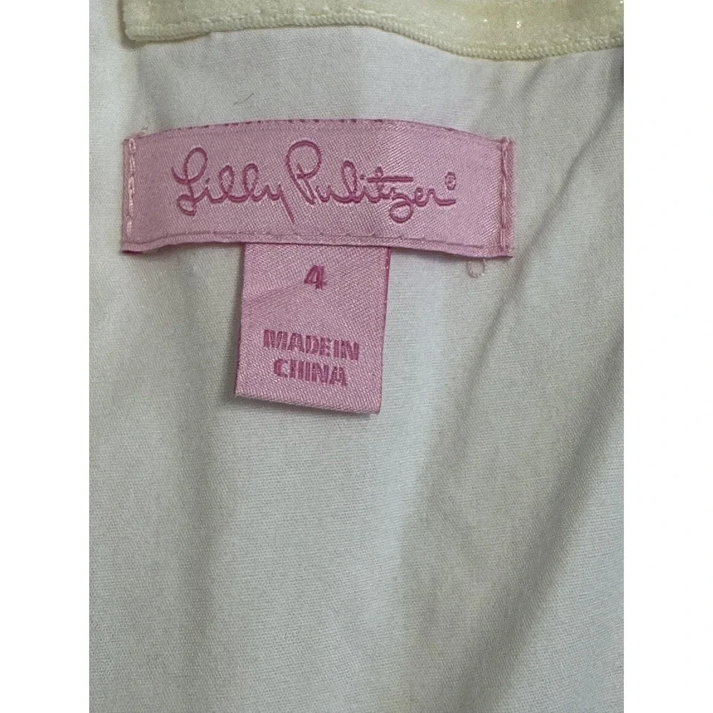 Lilly Pulitzer Dress Women's 4 State of Mind Patchwork Strapless Sundress Preppy - Picture 8 of 16